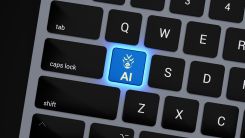 AI Icon on Keyboard