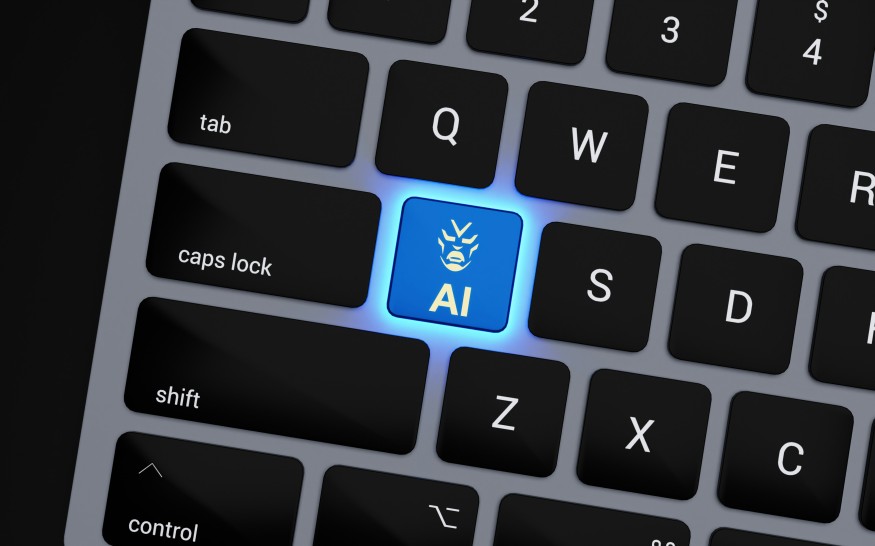 AI Icon on Keyboard