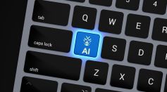 AI Icon on Keyboard