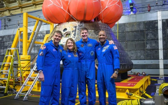 Artemis II Crew Poses with Orion 'Integrity' in Viral Post-Splashdown 
