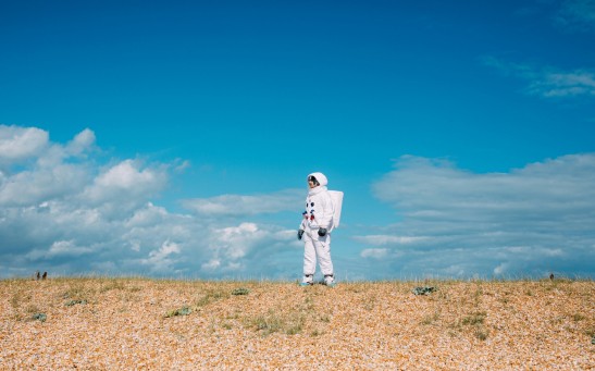 Astronaut Standing Alone