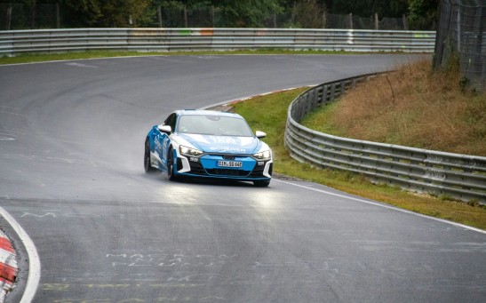 Audi E-Tron GT on Racing Track