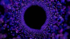 Black Hole with Purple Background