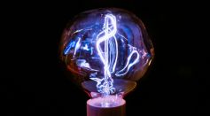Brown Framed Light Bulb