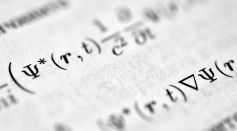 Close up of Printed Scientific Equation