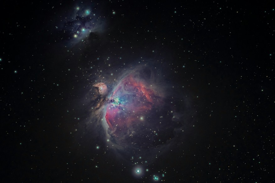 Cluster of Stars and a Nebula