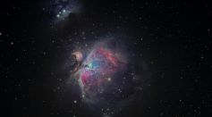 Cluster of Stars and a Nebula