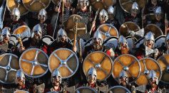 Up Helly Aa Fire Festival In Shetland