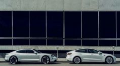 Parked Electric Cars 