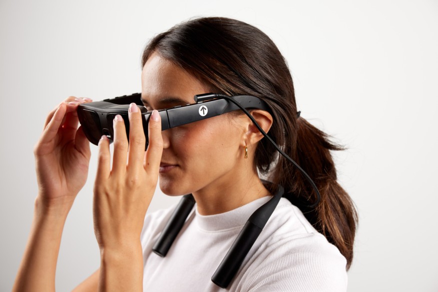 Person Wearing eSight Glasses