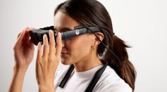 Person Wearing eSight Glasses