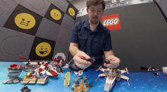 Sean Hollister demos the Lego Smart Brick at CES