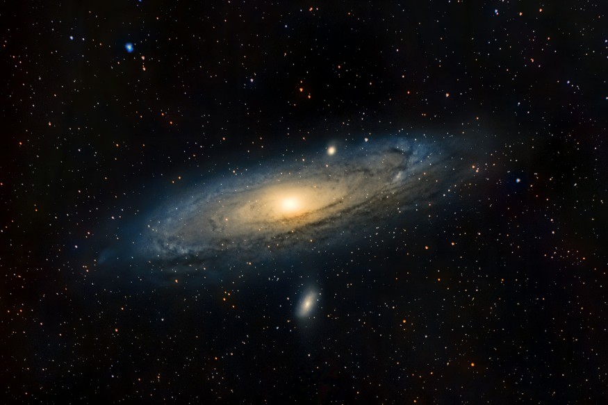 Spiral Galaxy with Surrounding Stars