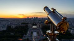 Telescope Facing the City 