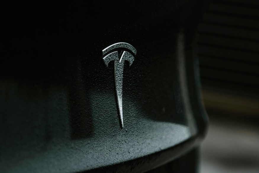 Tesla Logo on Car