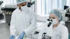 Two Laboratory Technicians at Work