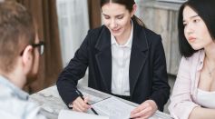 A Woman Explaining to Her Client